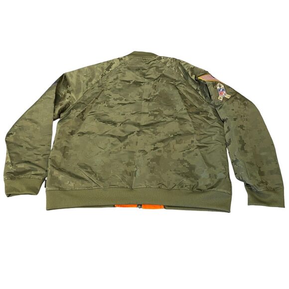 Minnesota Vikings Light Jacket BOYS XL Green Camo Nike NFL Football Sports - Picture 2 of 16